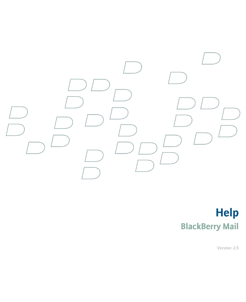 BLACKBERRY MAIL HELP MANUAL Pdf Download ManualsLib