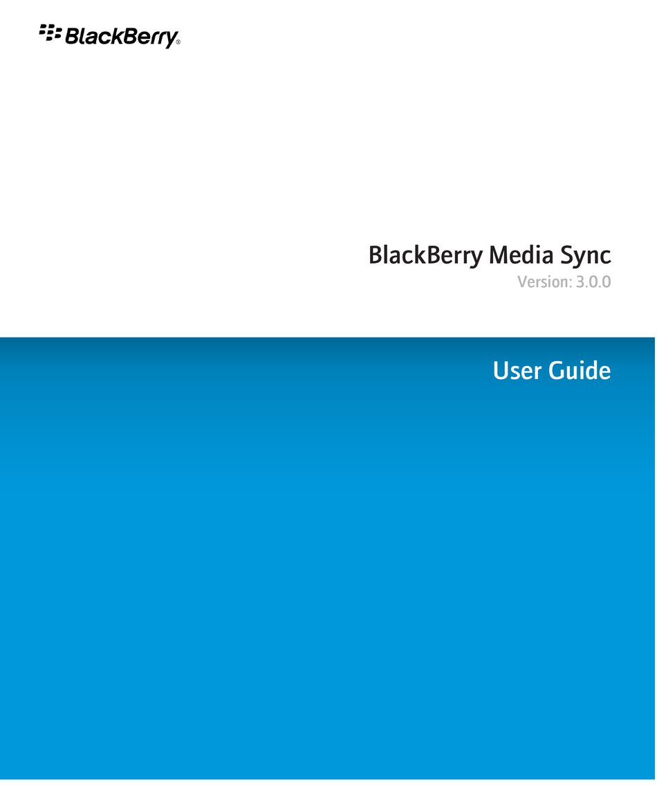 blackberry link media sync