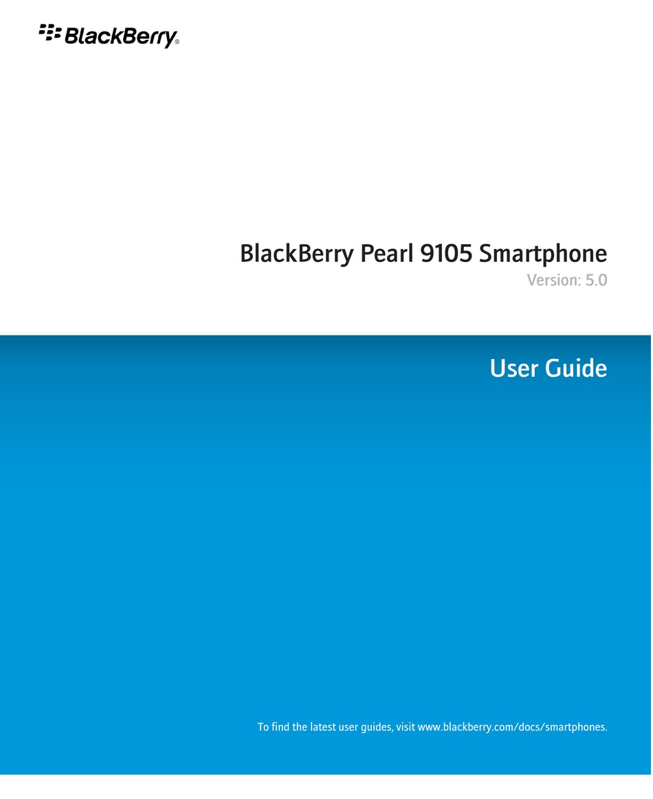 Blackberry Pearl 9105 Fehlerbehebung