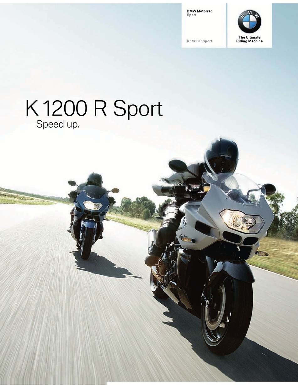 BMW K 1200 R Sport Prospekt 9/06 2006 Motorradprospekt Motorrad brochure catalog 