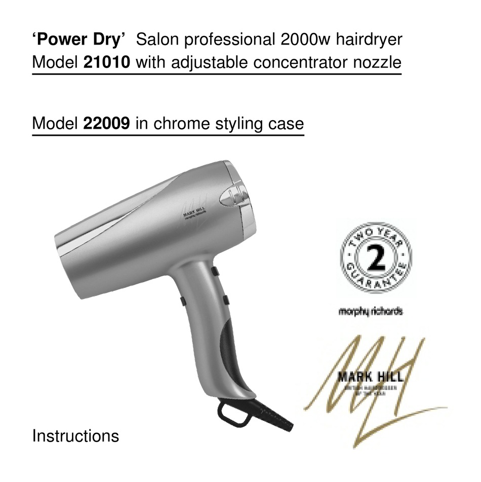 morphy richards hair dryer