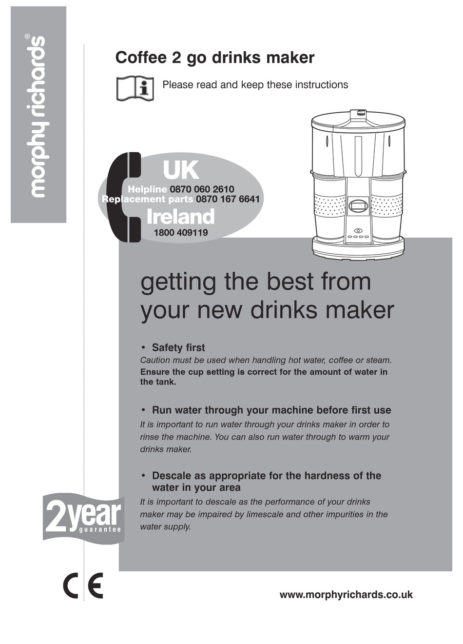 MORPHY RICHARDS IB47071 INSTRUCTIONS MANUAL Pdf Download ManualsLib