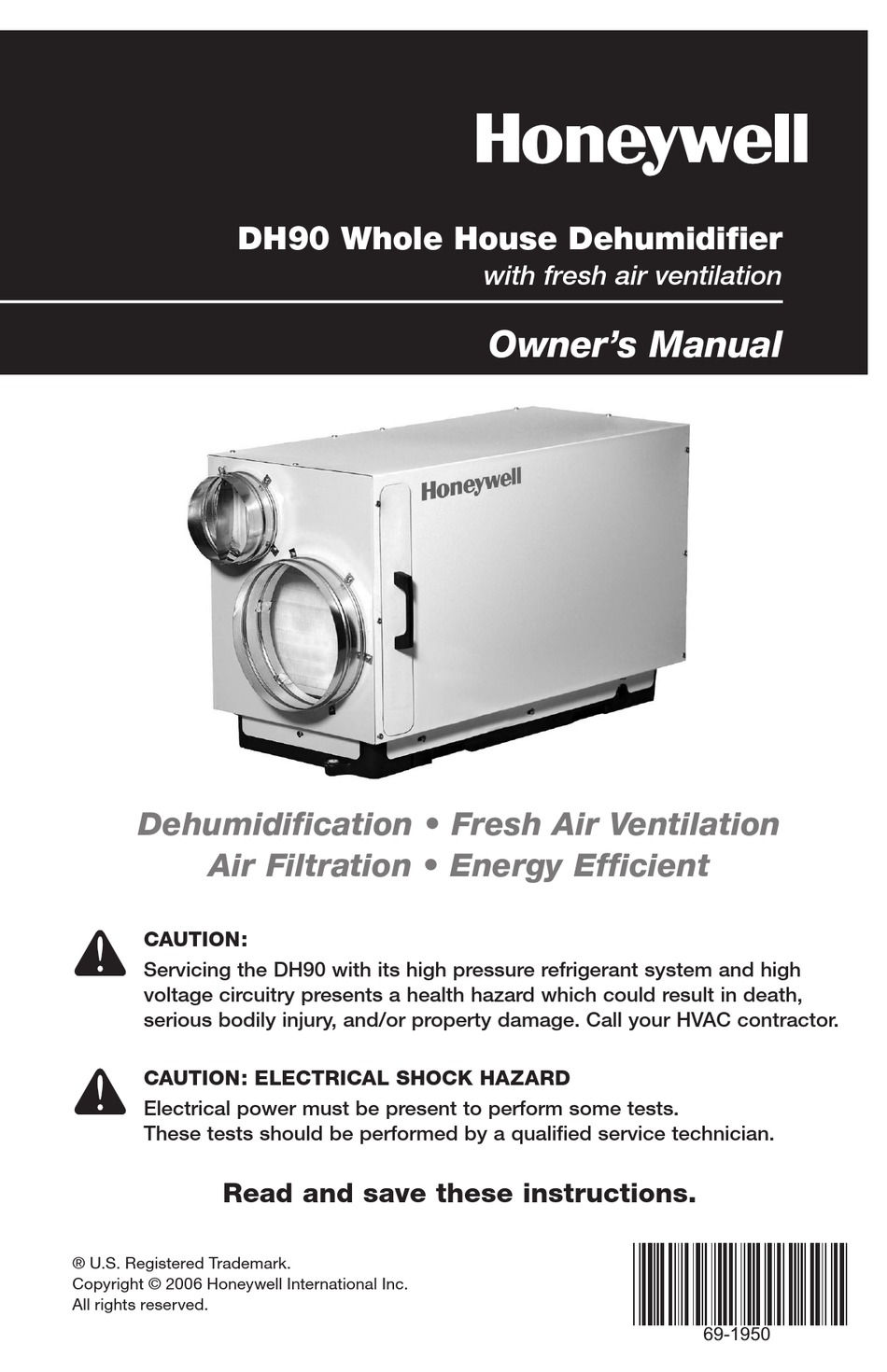HONEYWELL DH90 OWNER'S MANUAL Pdf Download | ManualsLib