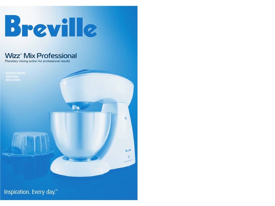 BREVILLE BEM400 INSTRUCTIONS MANUAL Pdf Download ManualsLib