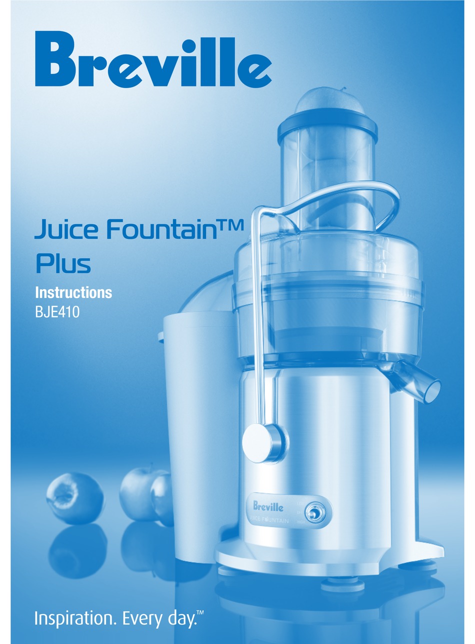 BREVILLE BJE410 INSTRUCTIONS MANUAL Pdf Download ManualsLib