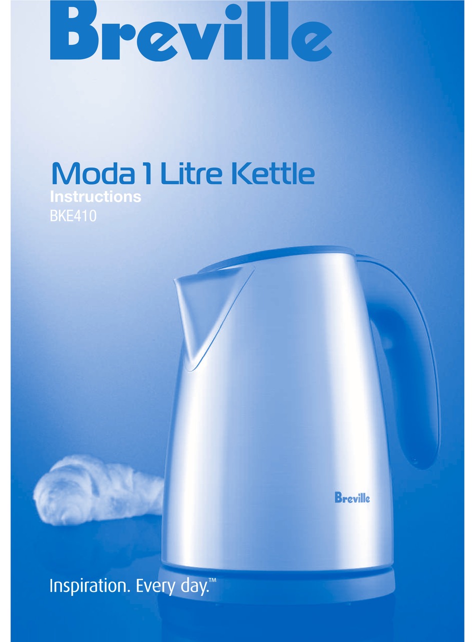 BREVILLE MODA BKE410 INSTRUCTIONS MANUAL Pdf Download ManualsLib