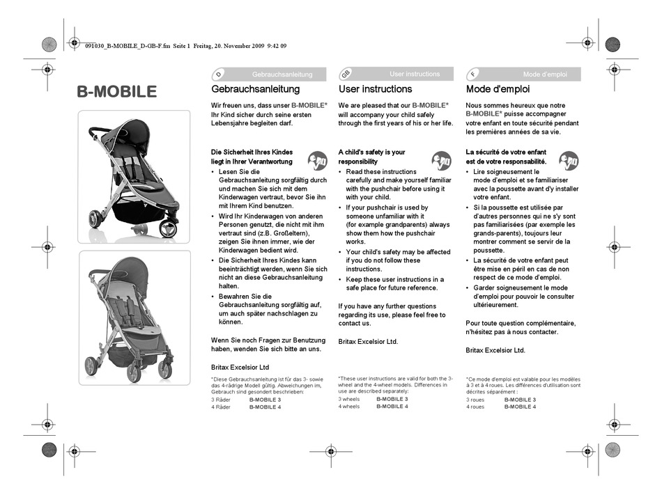 safeplus stroller manual