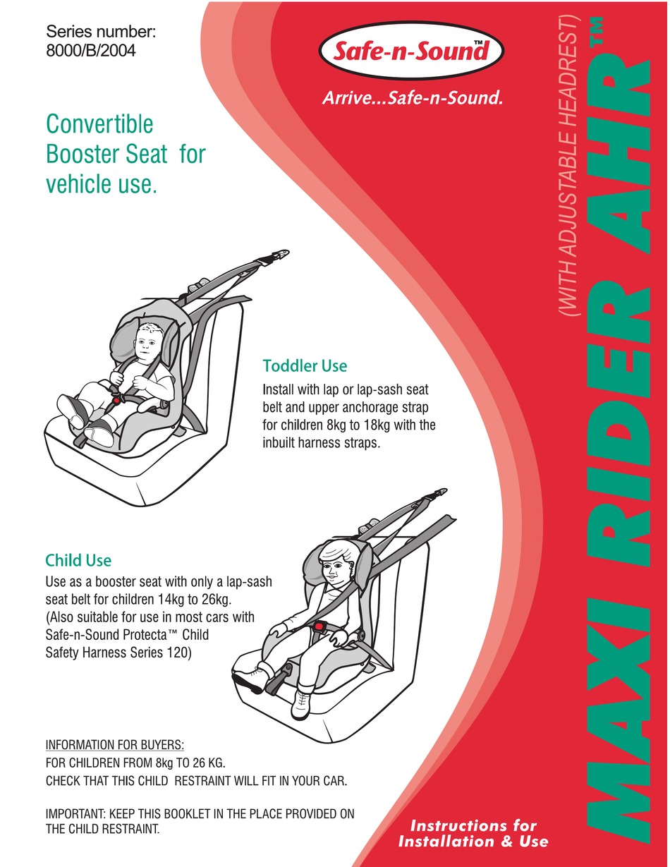 BRITAX MAXI RIDER AHR MANUAL Pdf Download | ManualsLib