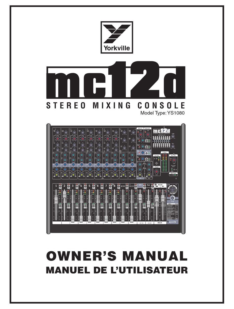 YORKVILLE MC12D OWNER'S MANUAL Pdf Download | ManualsLib