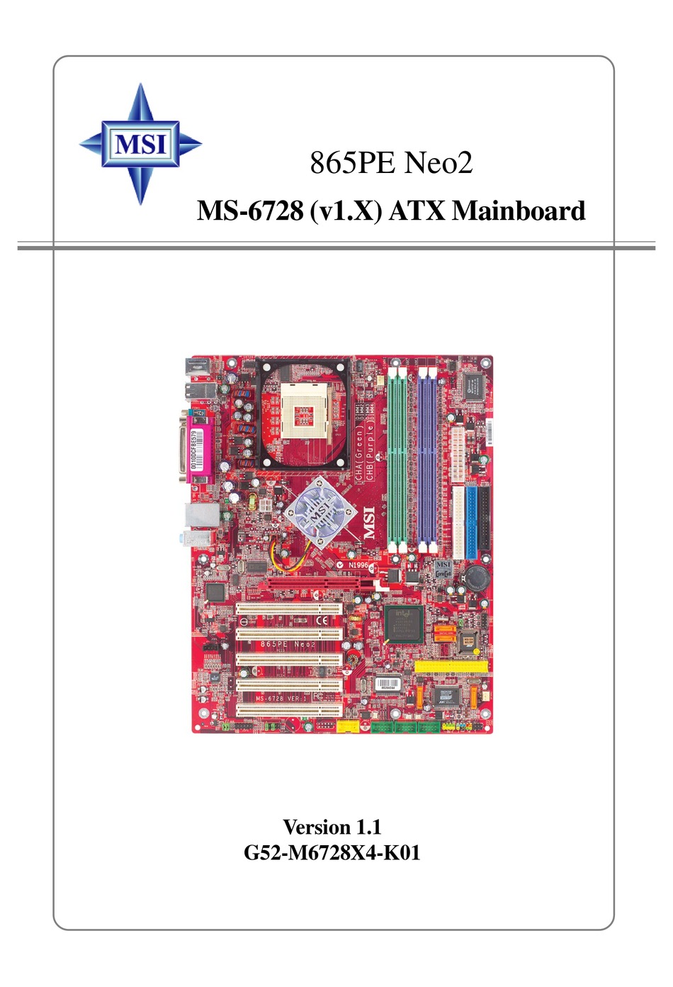 Msi Pe Neo Ls Motherboard Atx User Manual Pdf Download Manualslib