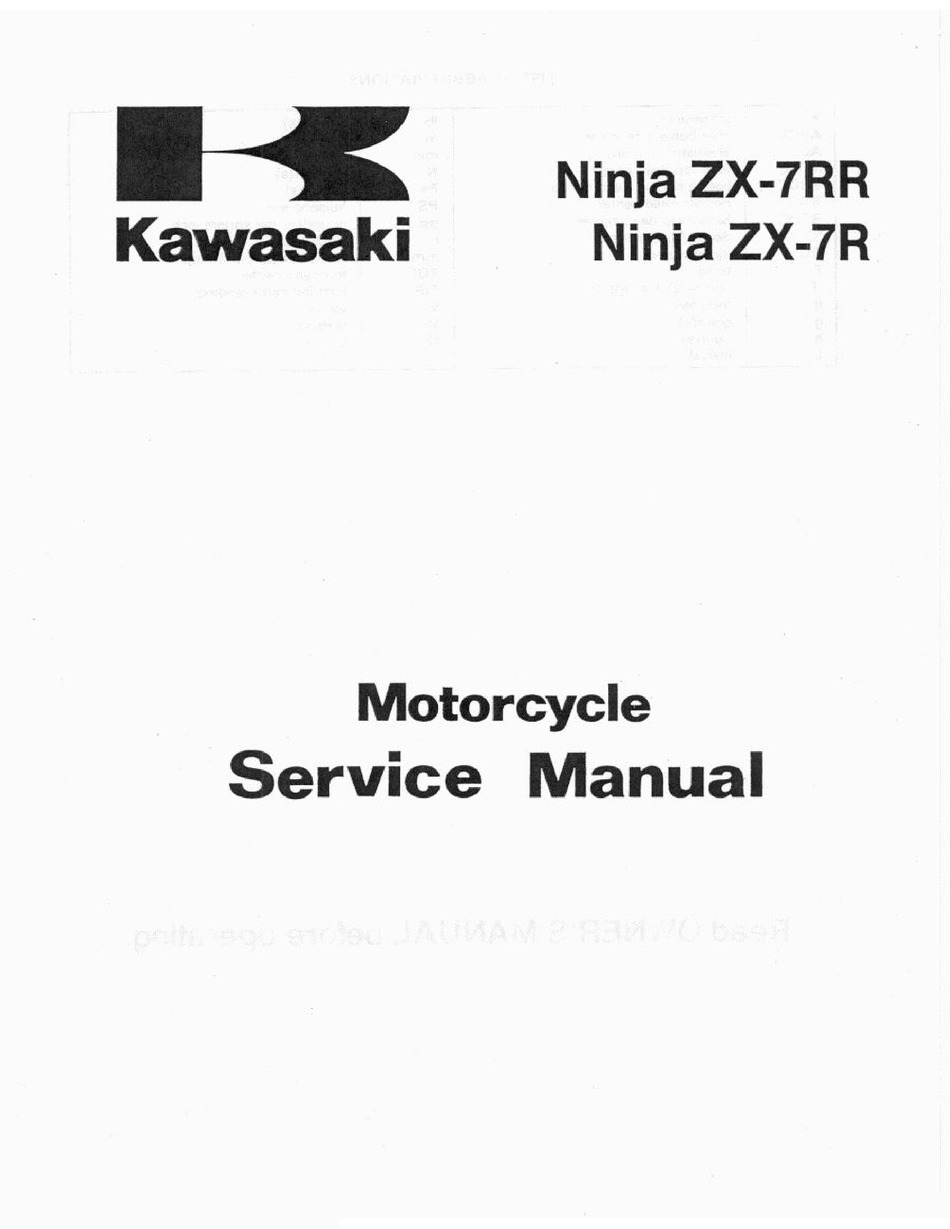 Kawasaki Ninja Zx 7r Service Manual Pdf