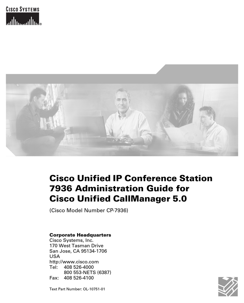 CISCO 7936 - IP CONFERENCE STATION VOIP PHONE ADMINISTRATION MANUAL Pdf