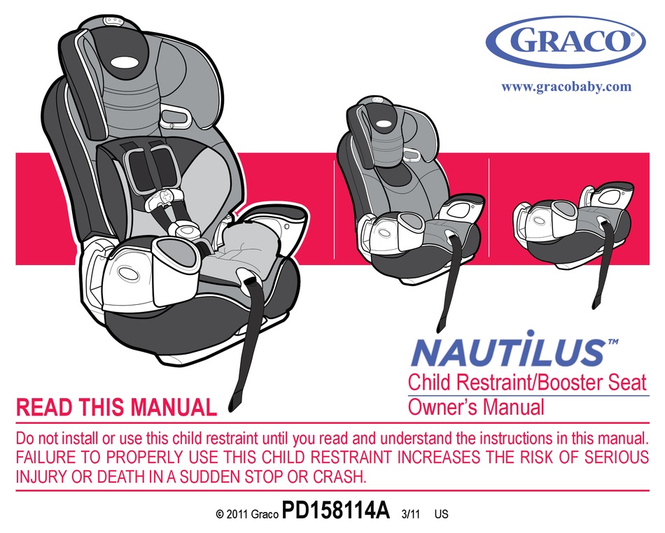 Graco 1758196 Nautilus Car Seat Owner S Manual Pdf Manualslib - Nautilus 3 In 1 Car Seat Manual