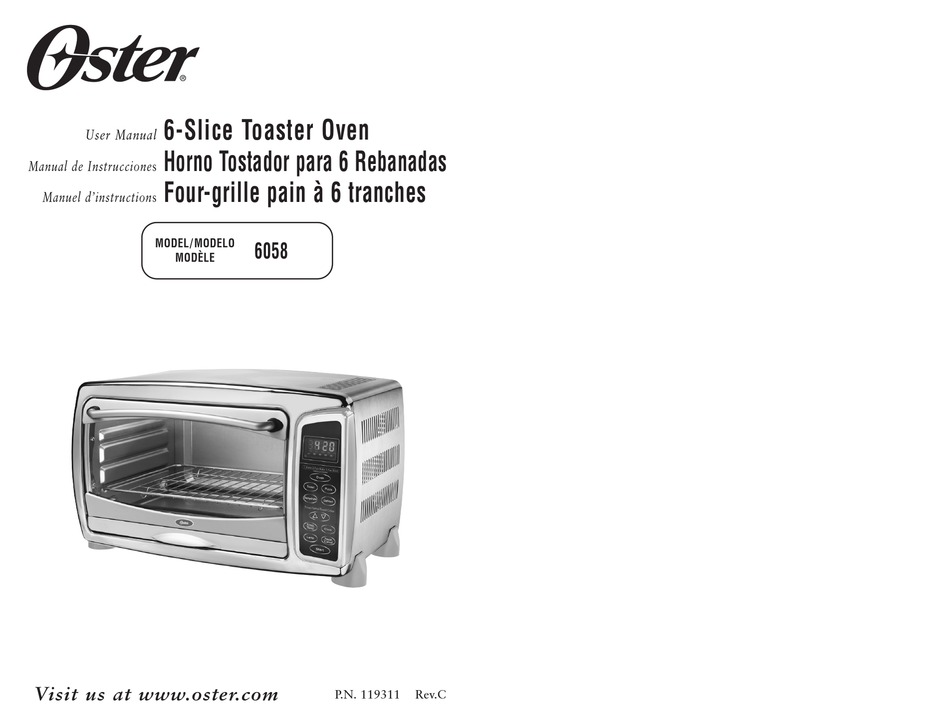 OSTER 6058 USER MANUAL Pdf Download | ManualsLib
