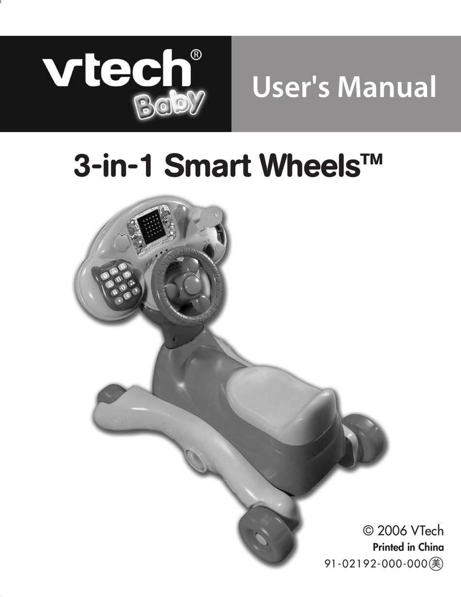 vtech 3 in 1 smart wheels ride on toy