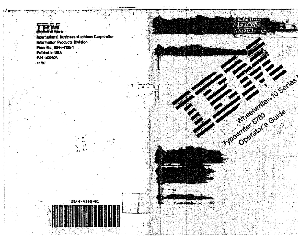 ibm wheelwriter 3 instruction manual