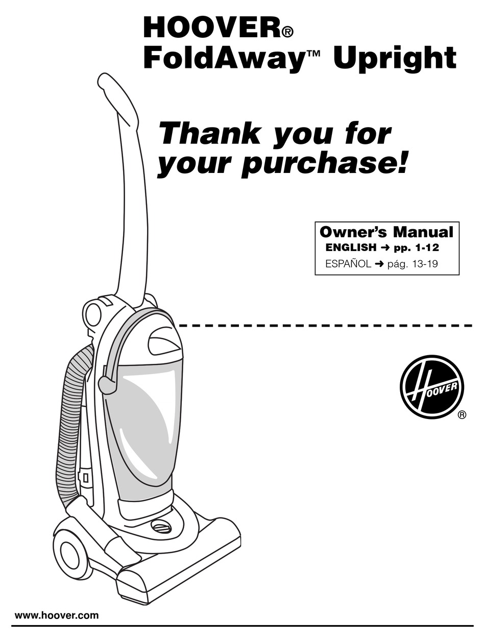 HOOVER U5165 OWNER'S MANUAL Pdf Download ManualsLib