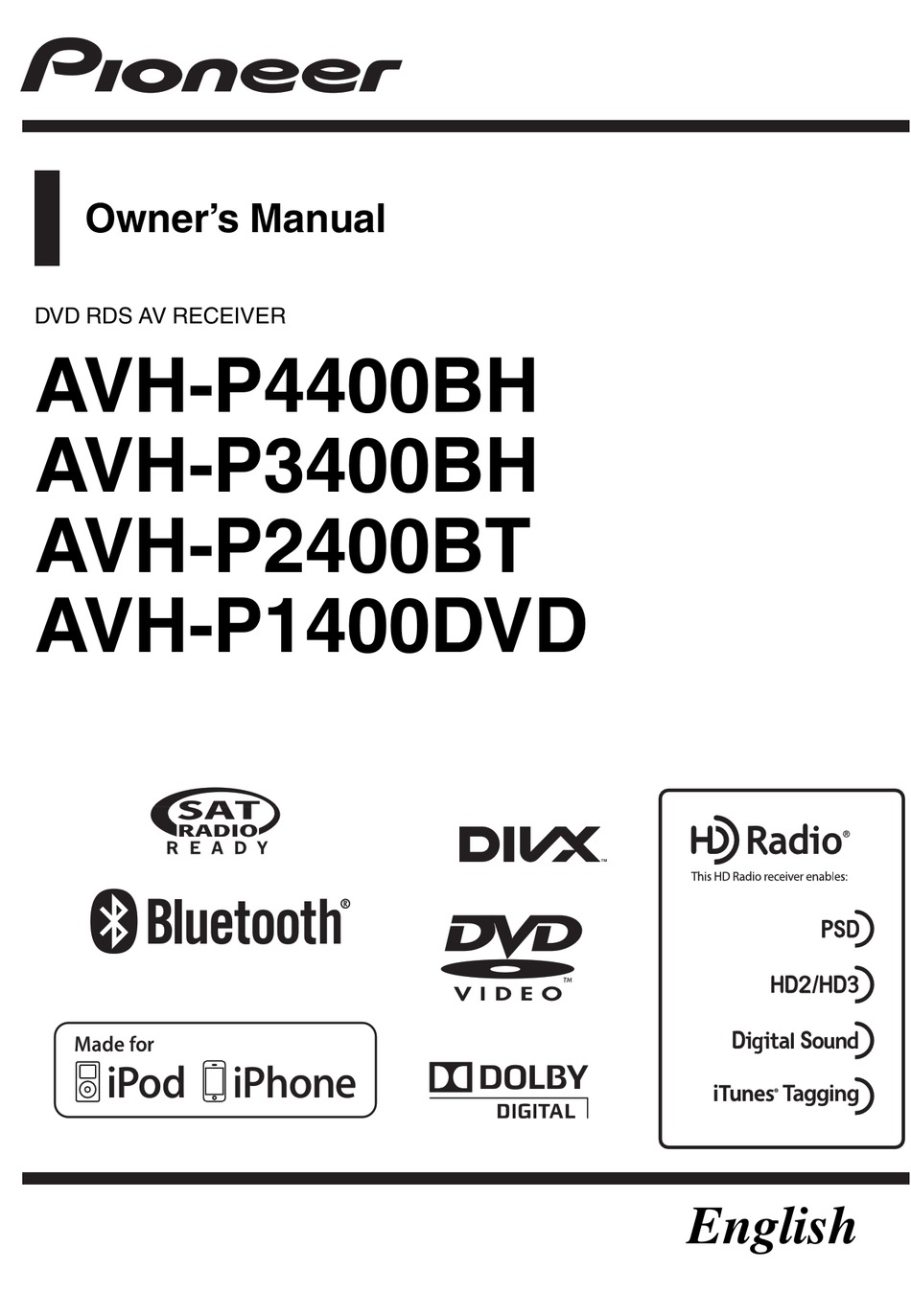 Pioneer Avh P3400bh Owner S Manual Pdf Download Manualslib