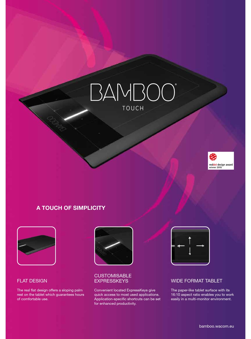 BAMBOO TOUCH BROCHURE Pdf Download ManualsLib