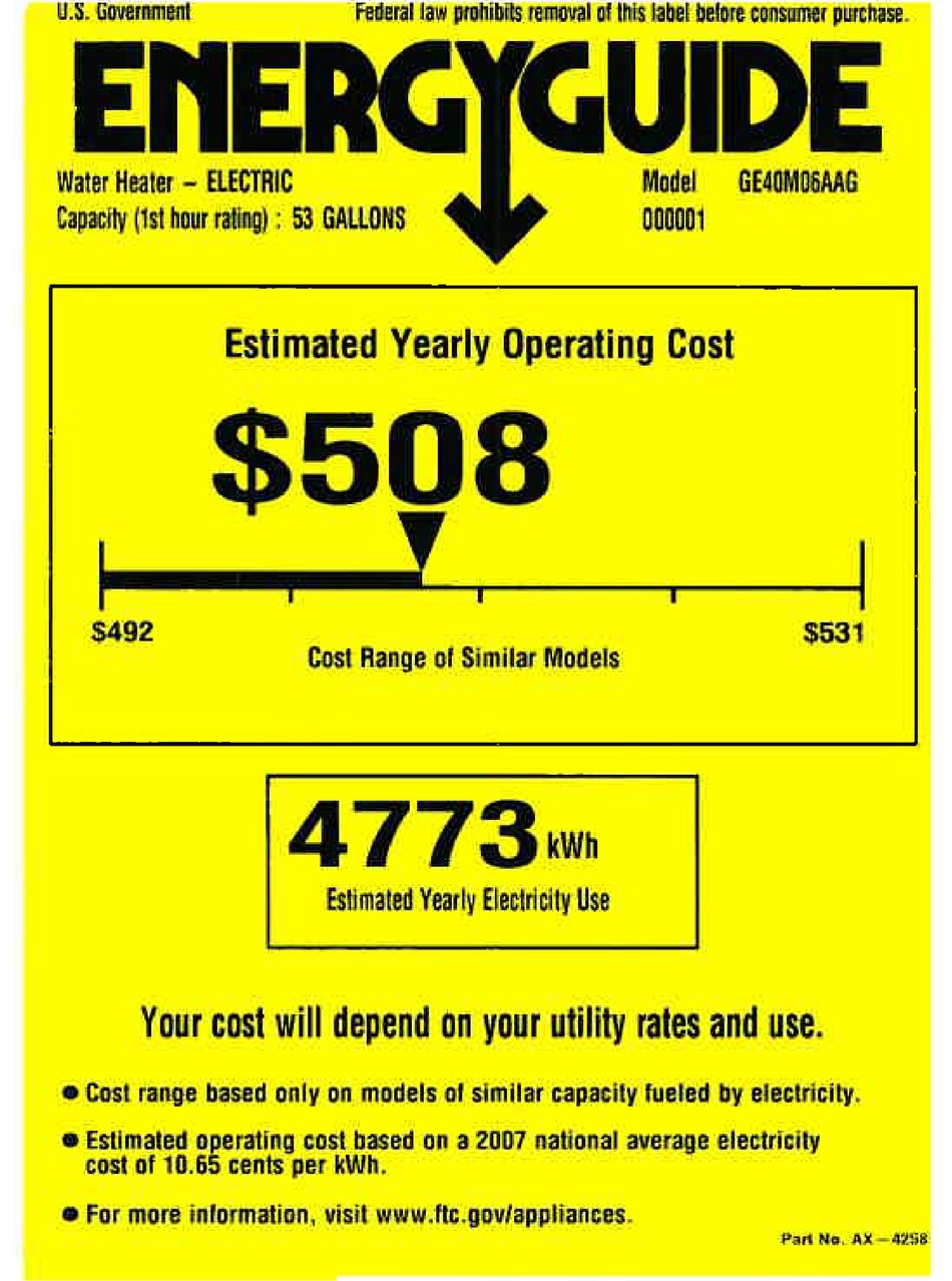 GE 40M06AAG ENERGY MANUAL Pdf Download | ManualsLib