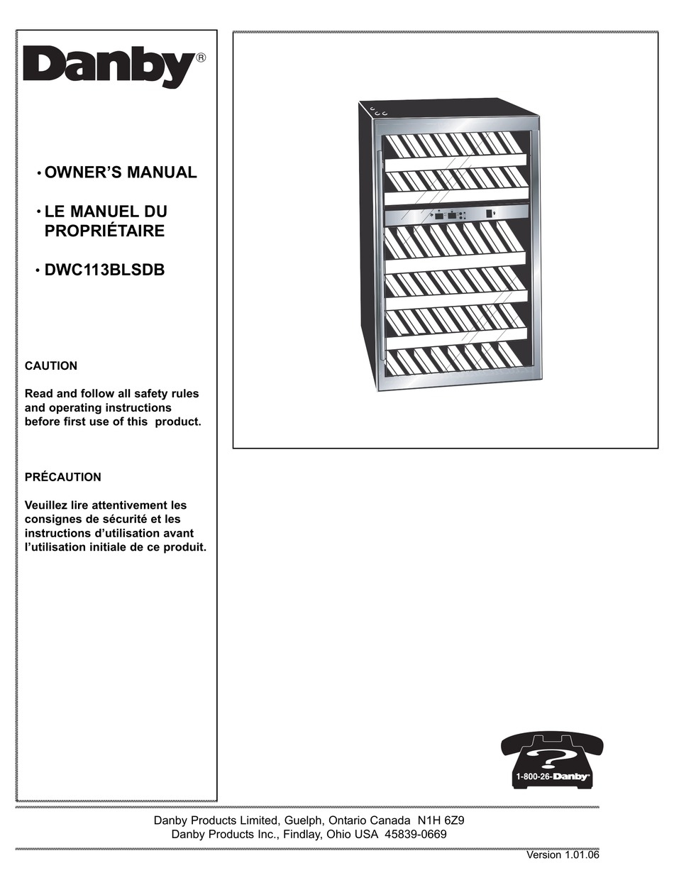 DANBY DWC113BLSDB OWNER'S MANUAL Pdf Download ManualsLib