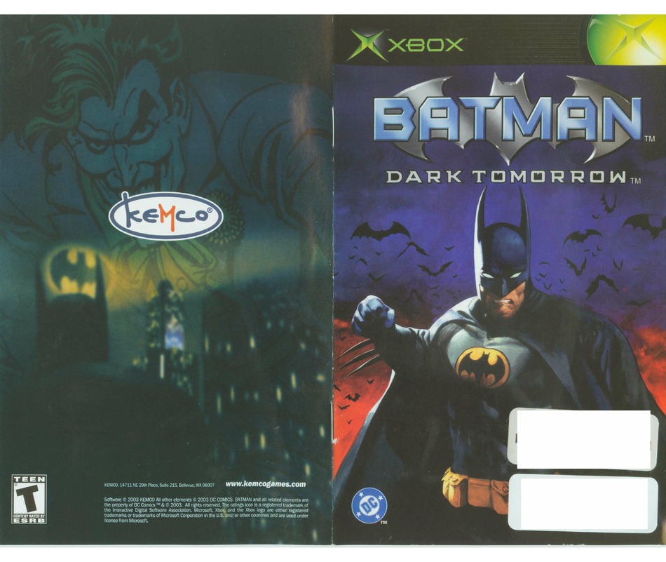 KEMCO BATMAN-DARK TOMORROW MANUAL Pdf Download | ManualsLib