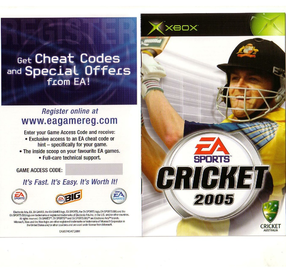 ea sports cricket 2005 for pc