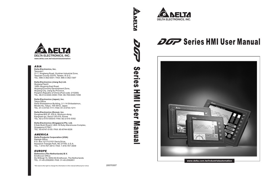 DELTA ELECTRONICS A10 USER MANUAL Pdf Download | ManualsLib