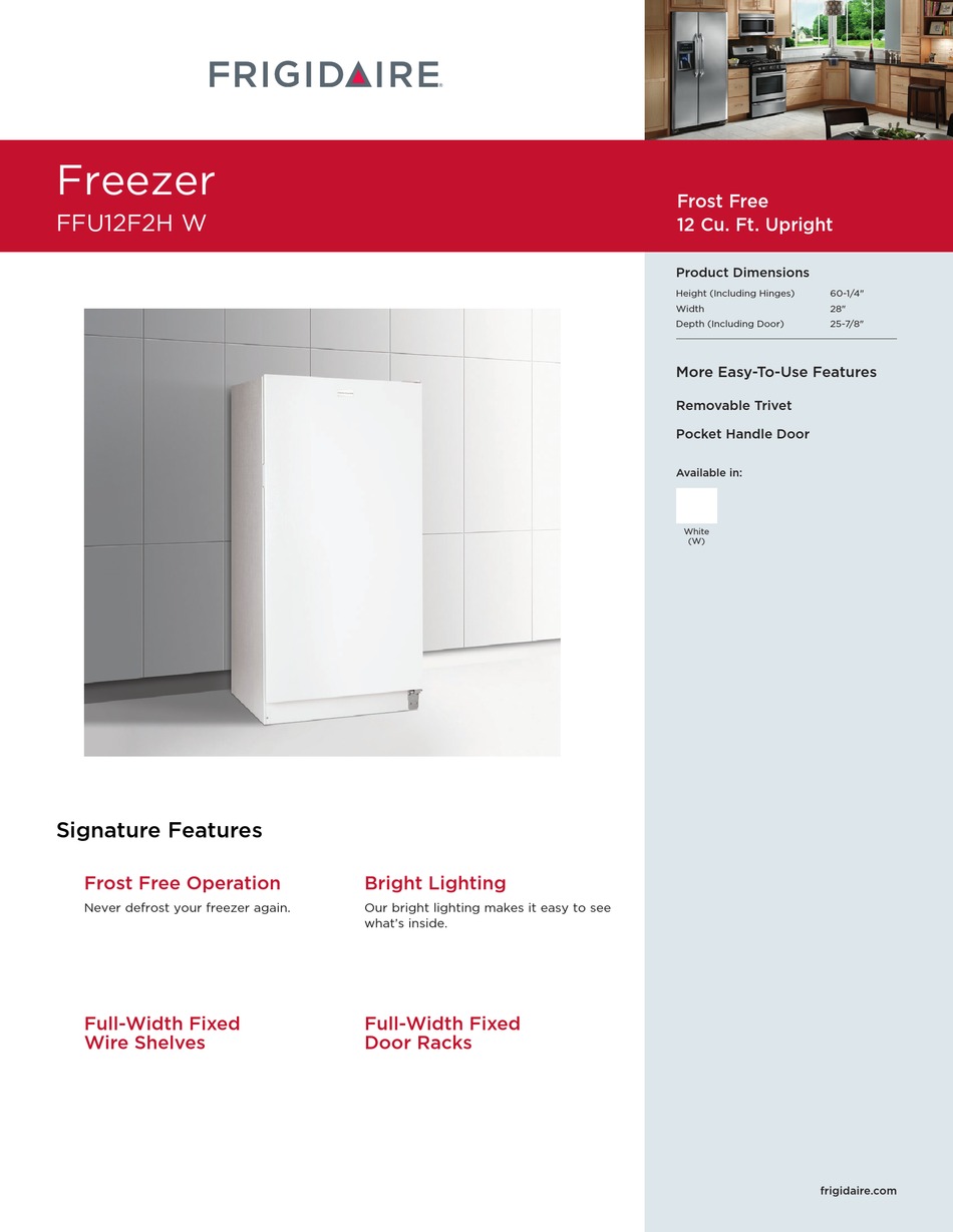 12.1 cu ft upright freezer