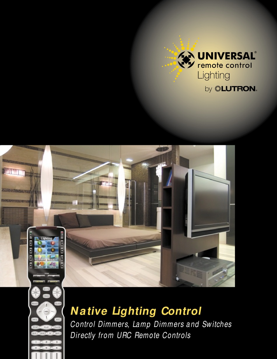 UNIVERSAL REMOTE CONTROL LIGHTING BROCHURE Pdf Download ManualsLib