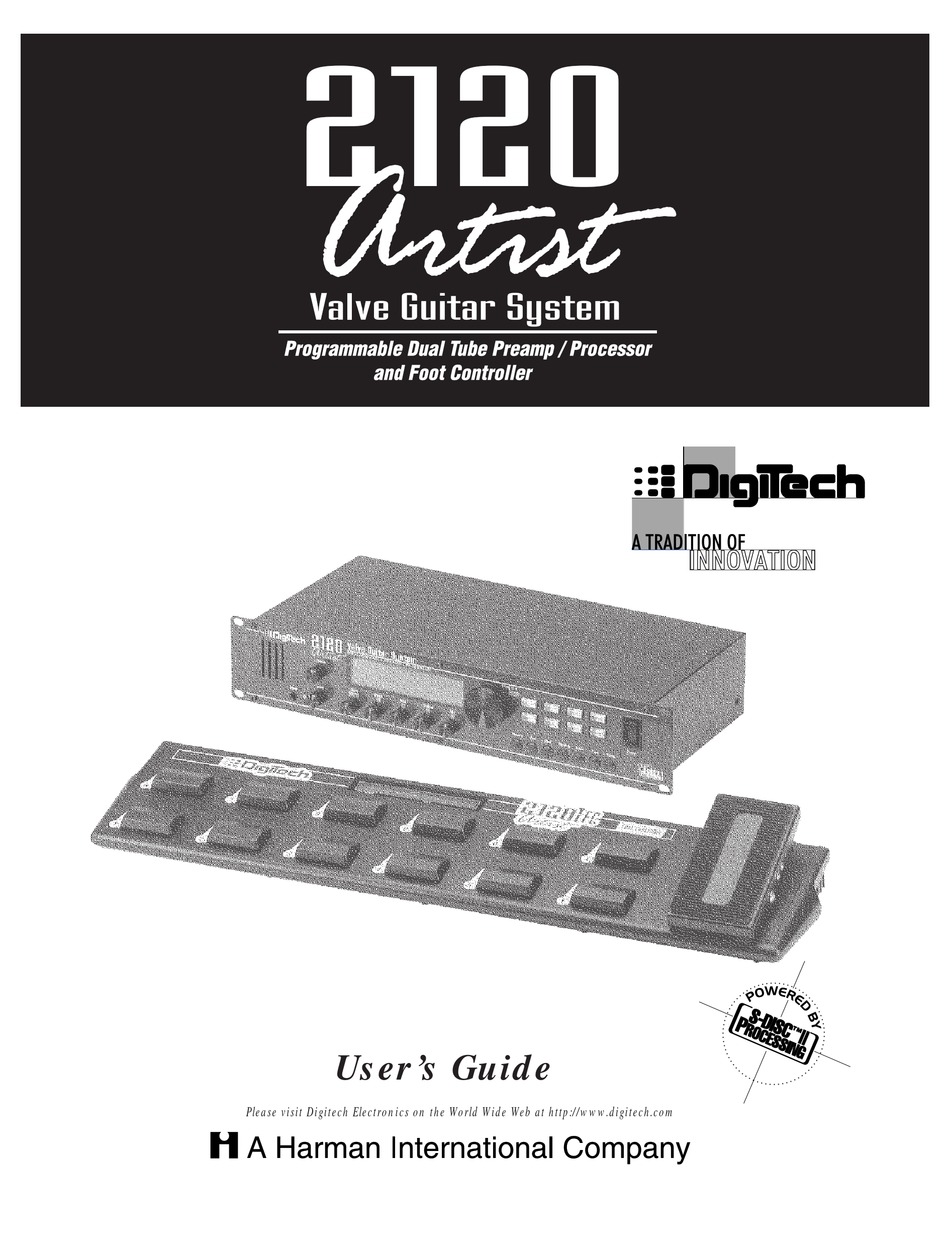 DIGITECH ARTIST 2120 USER MANUAL Pdf Download | ManualsLib