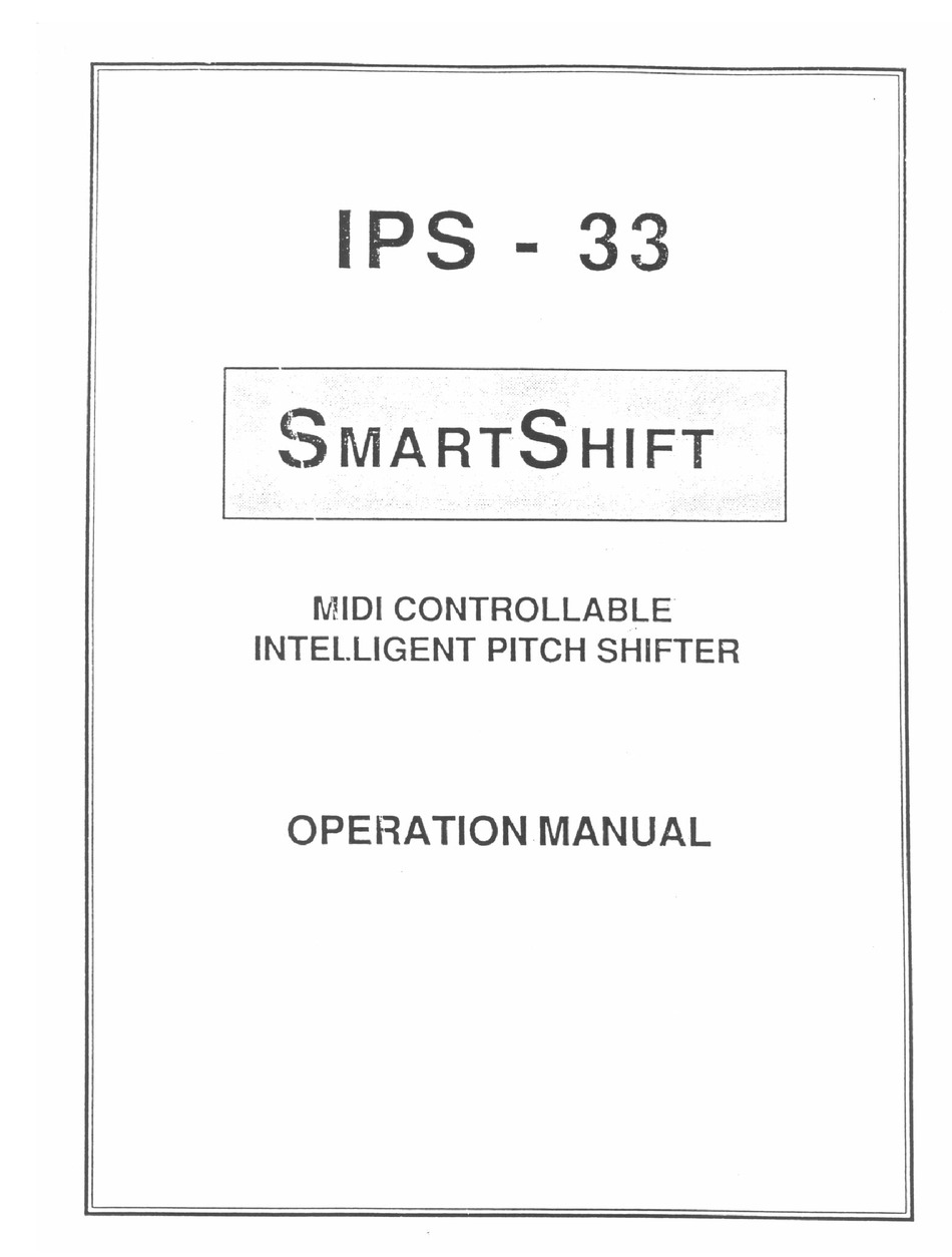 DIGITECH IPS33 MANUAL Pdf Download | ManualsLib