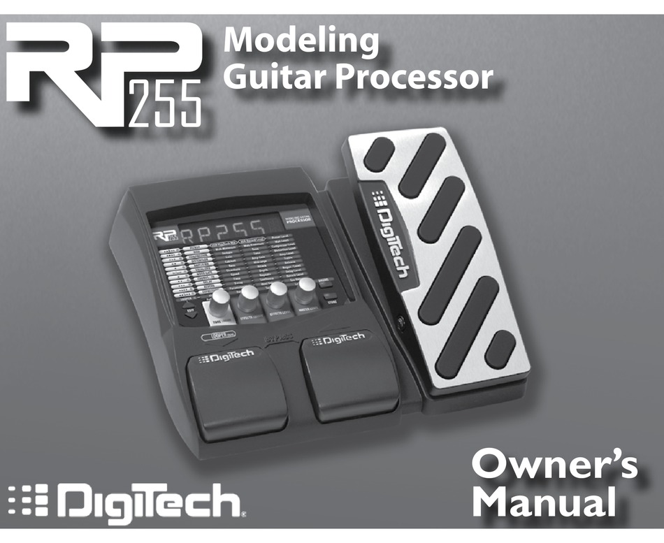 DIGITECH RP255 OWNER'S MANUAL Pdf Download | ManualsLib