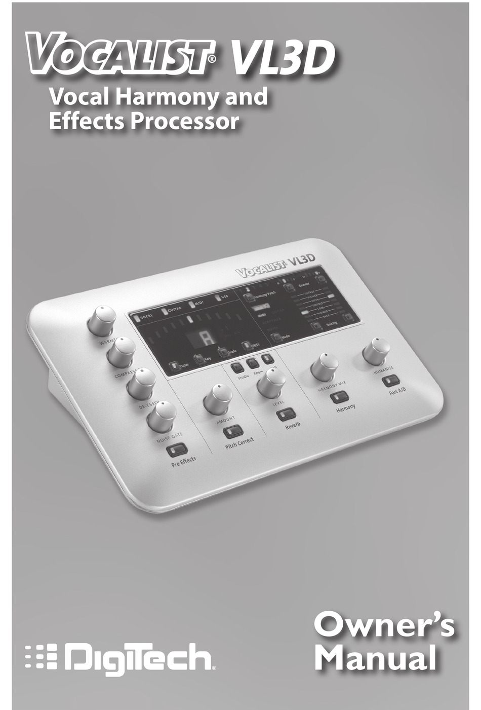 DIGITECH VOCALIST VL3D OWNER'S MANUAL Pdf Download ManualsLib