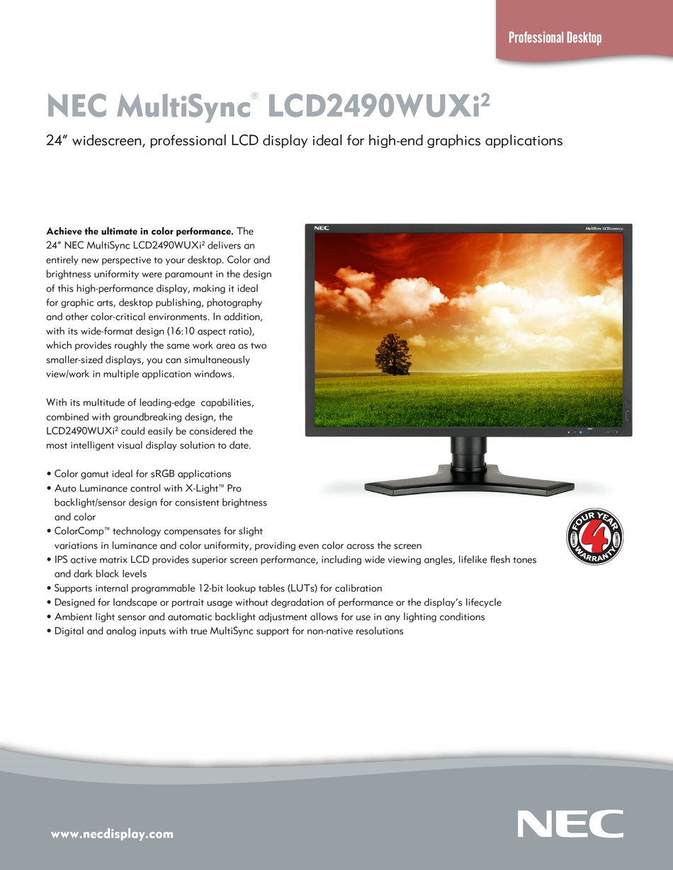 nec lcd2490wuxi2