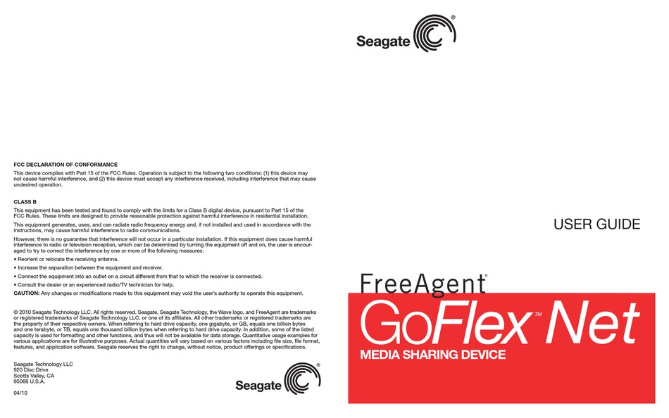 seagate goflex windows 10 driver software