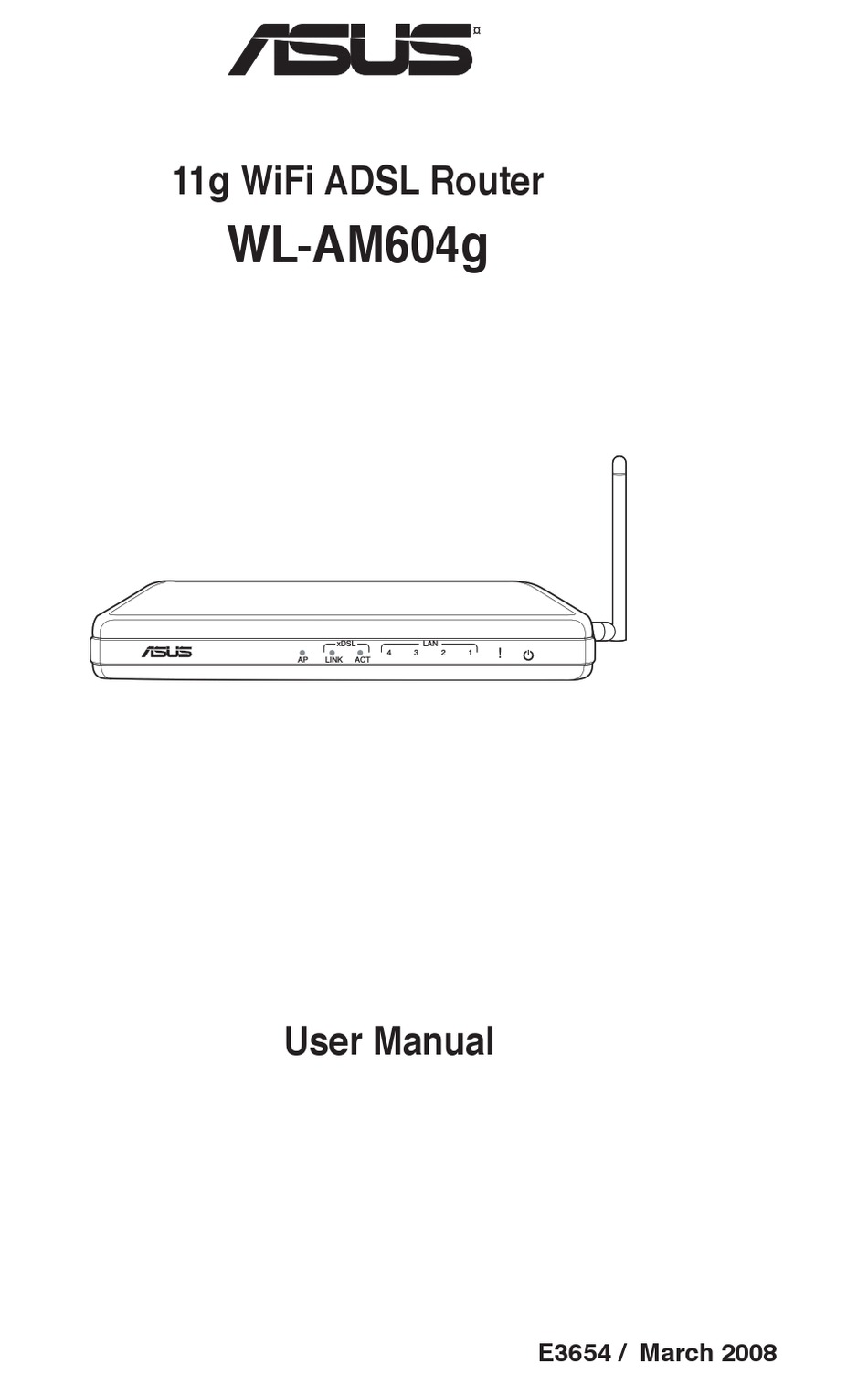 Asus am604 настройка dhcp