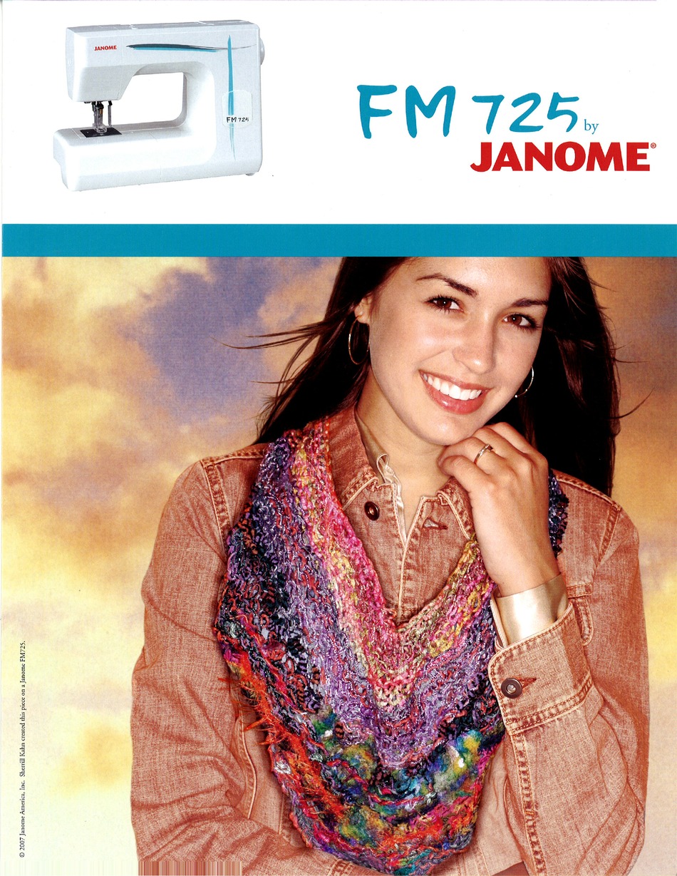 JANOME FM725 BROCHURE Pdf Download ManualsLib
