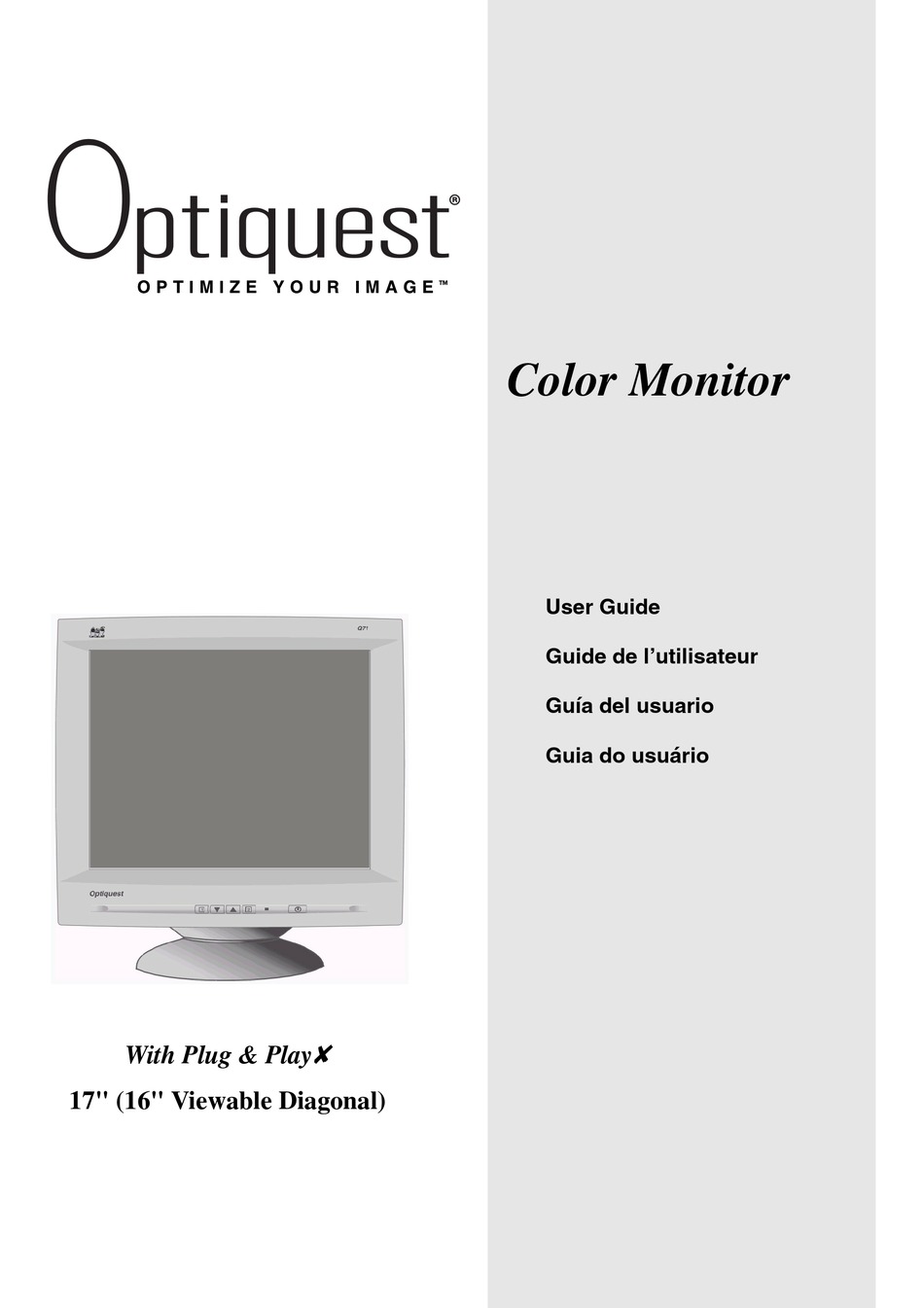 viewsonic optiquest monitor