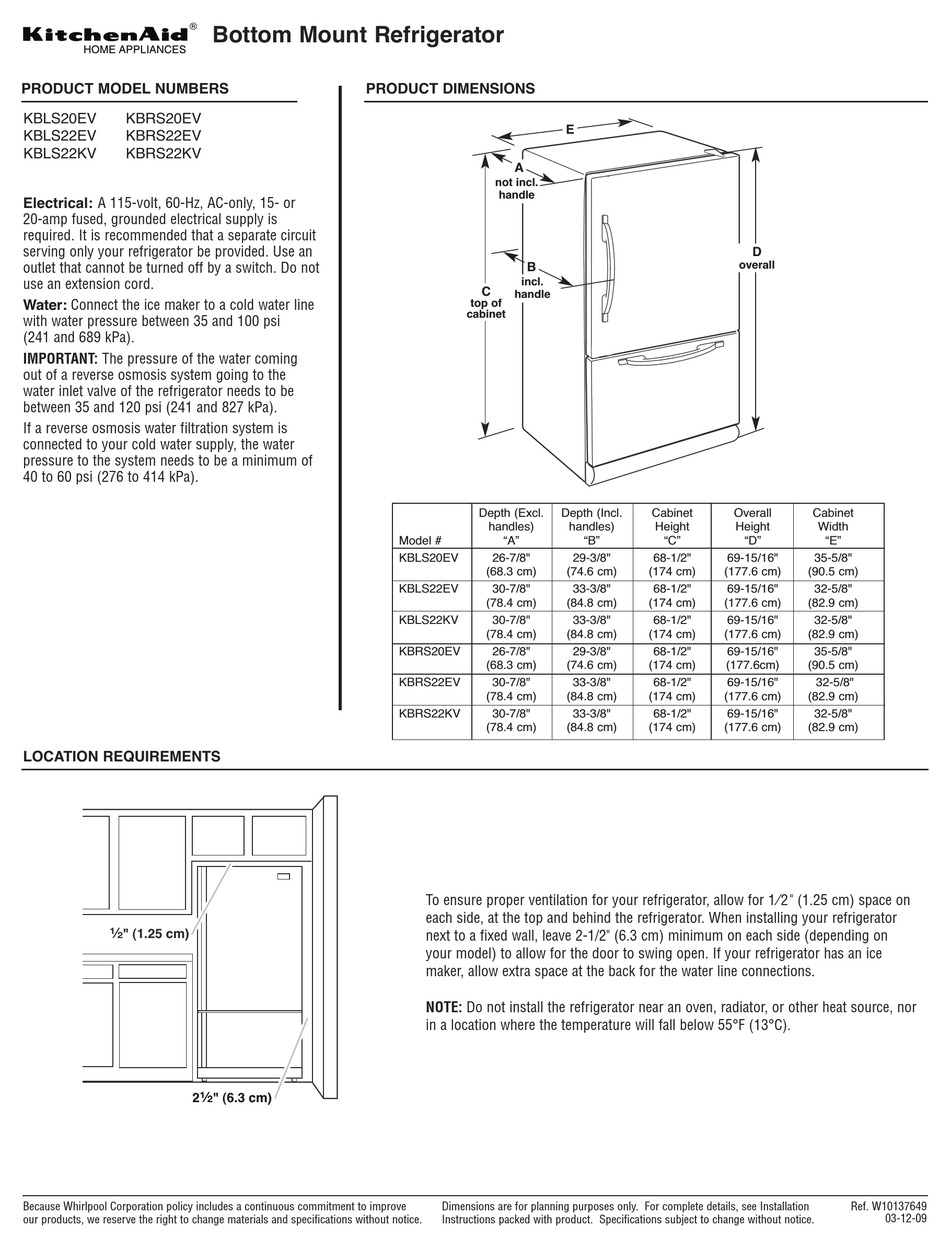 kitchenaid kbls22ktss00