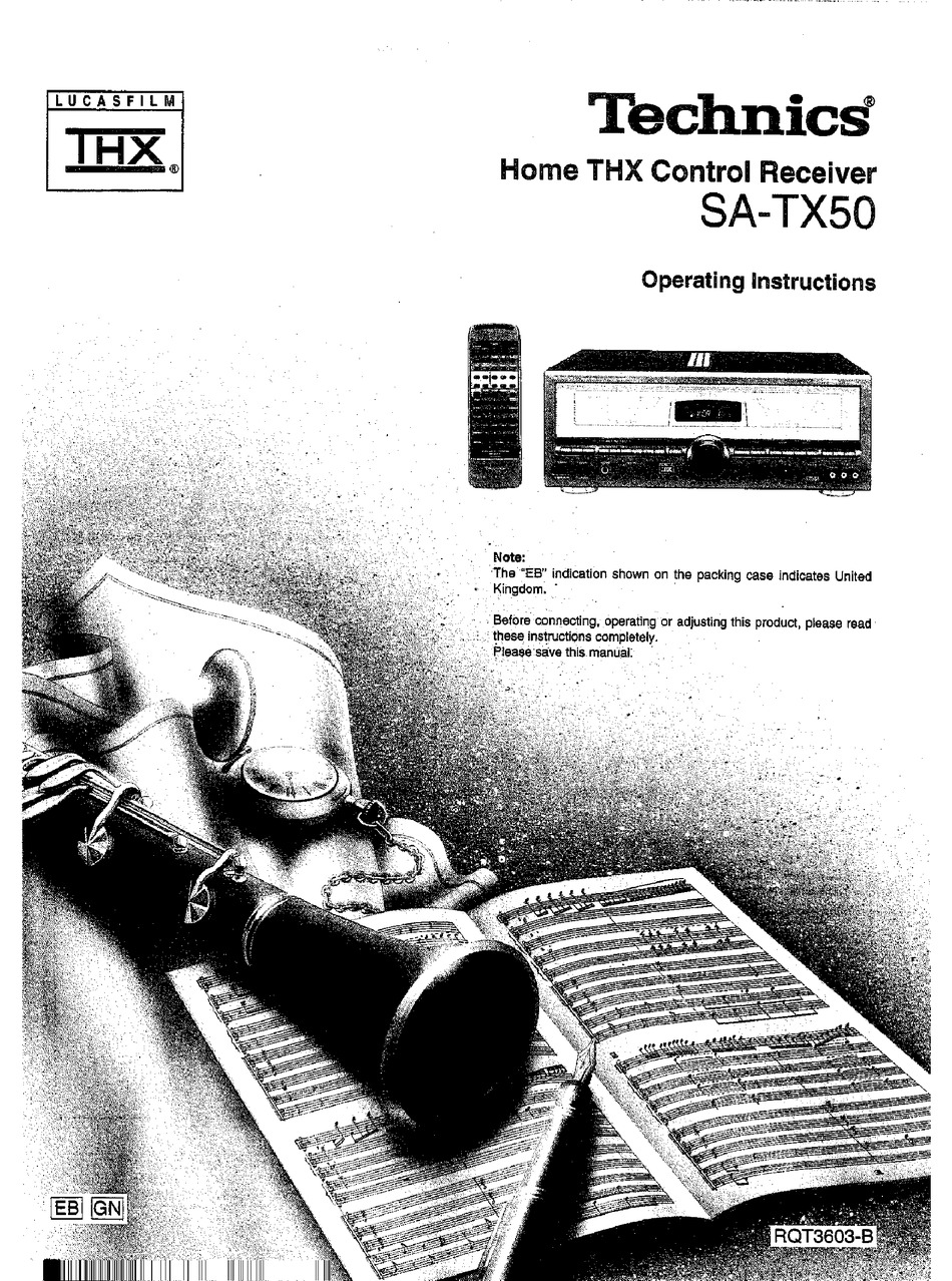 Technics Sa Tx50 Operating Instructions Manual Pdf Download Manualslib