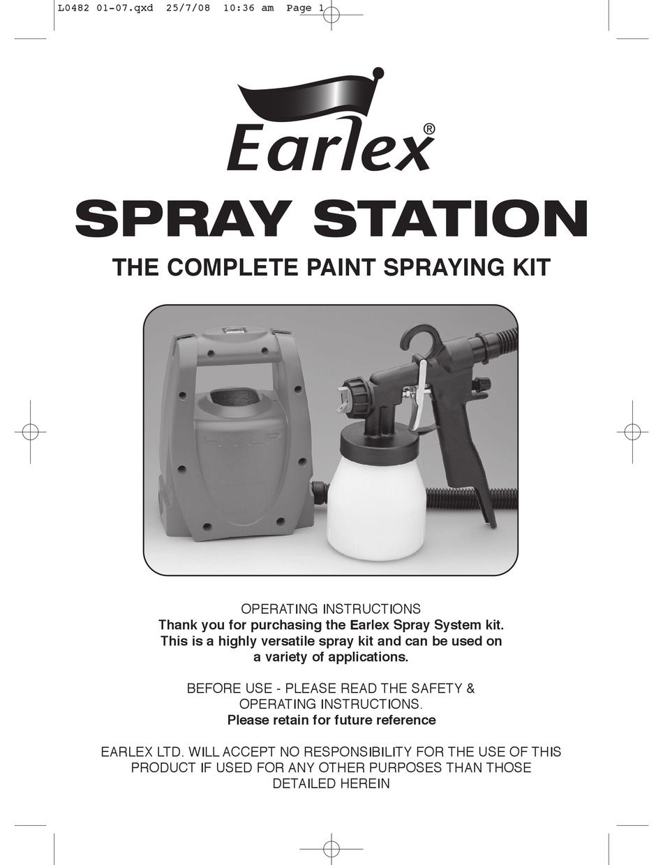 EARLEX SPRAY STATION OPERATING INSTRUCTIONS MANUAL Pdf Download ManualsLib