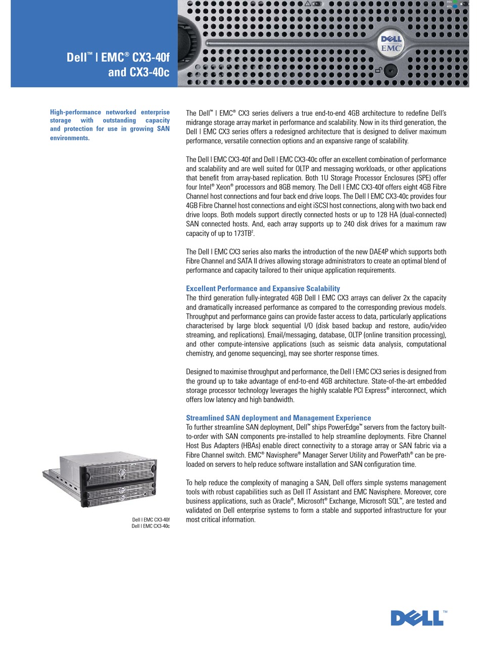 Dell Cx3 40 Specifications Pdf Download Manualslib