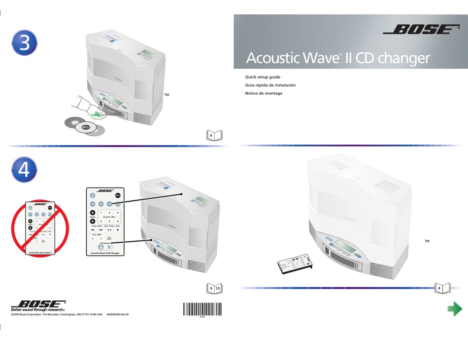 Bose acoustic wave ii quick setup manual pdf download manualslib