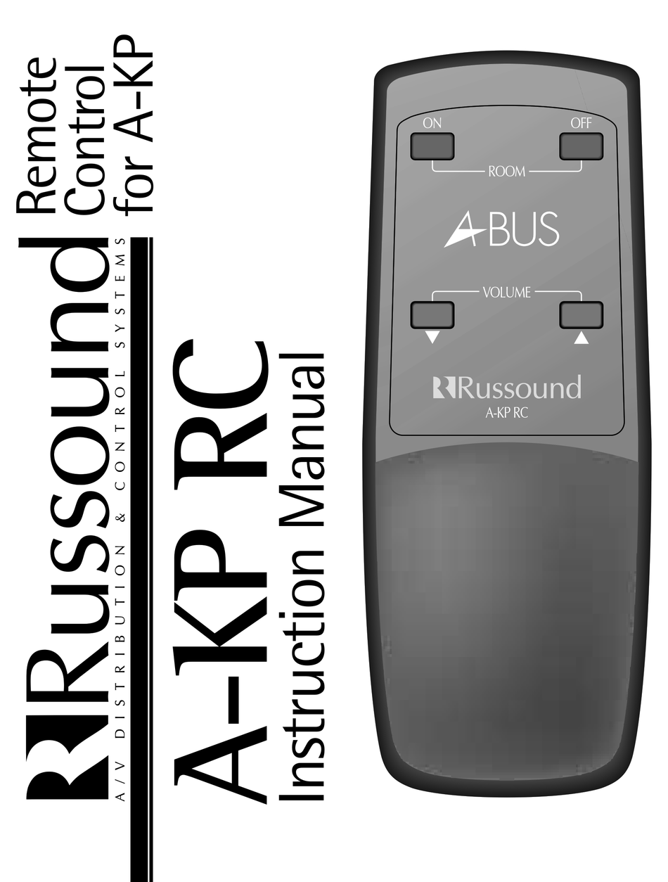 RUSSOUND AKP RC MANUAL Pdf Download ManualsLib