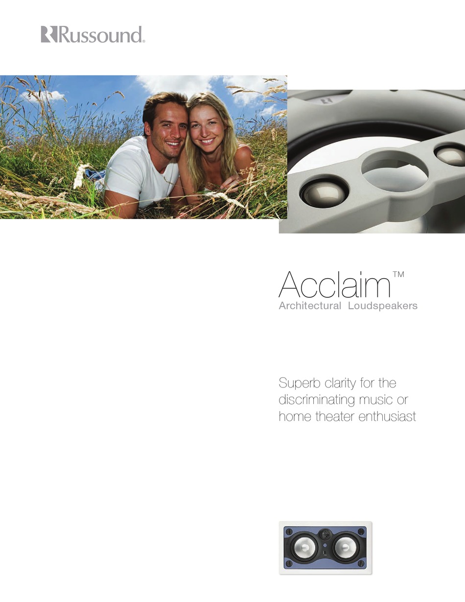RUSSOUND ACCLAIM BROCHURE Pdf Download ManualsLib