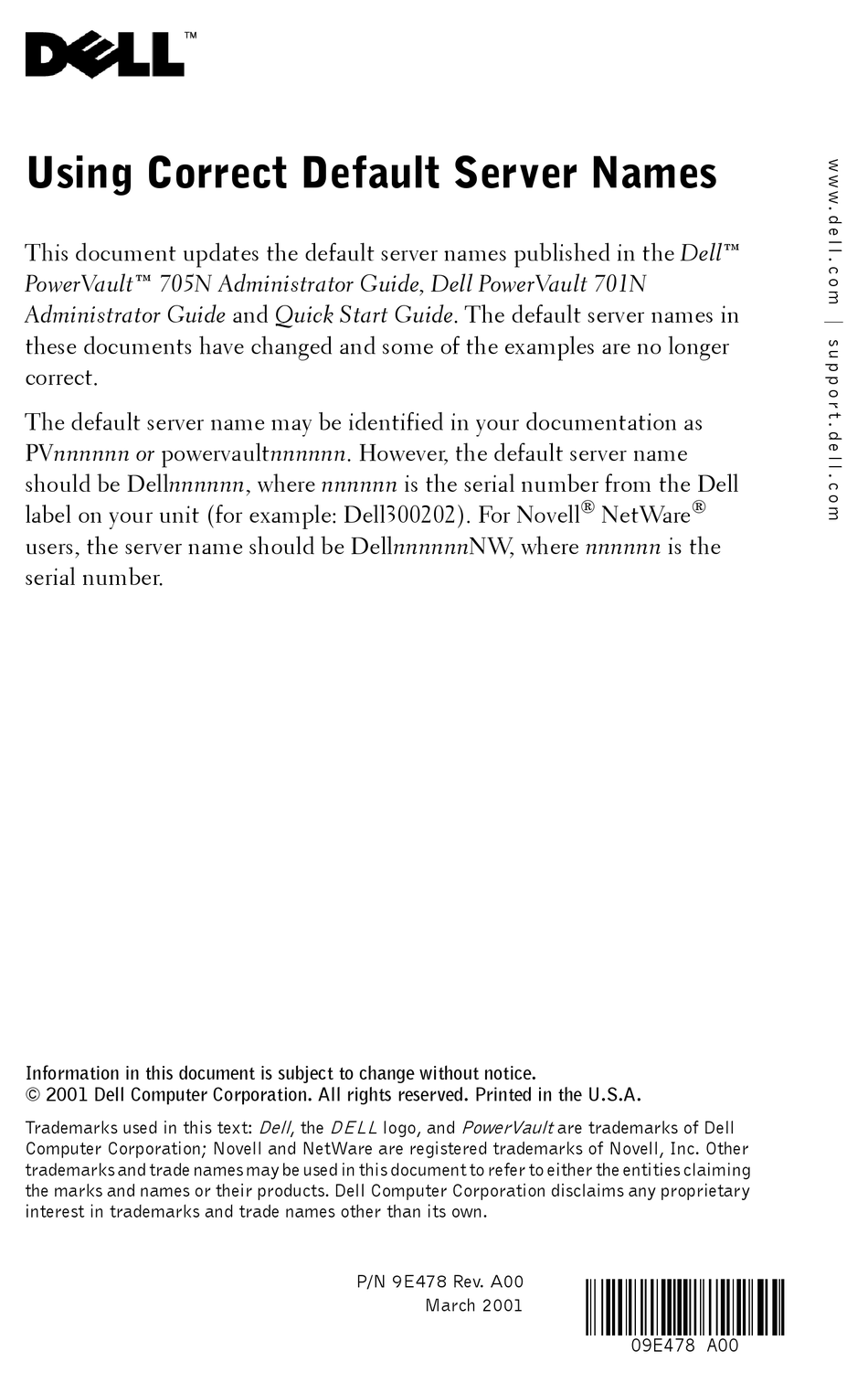 dell server serial number