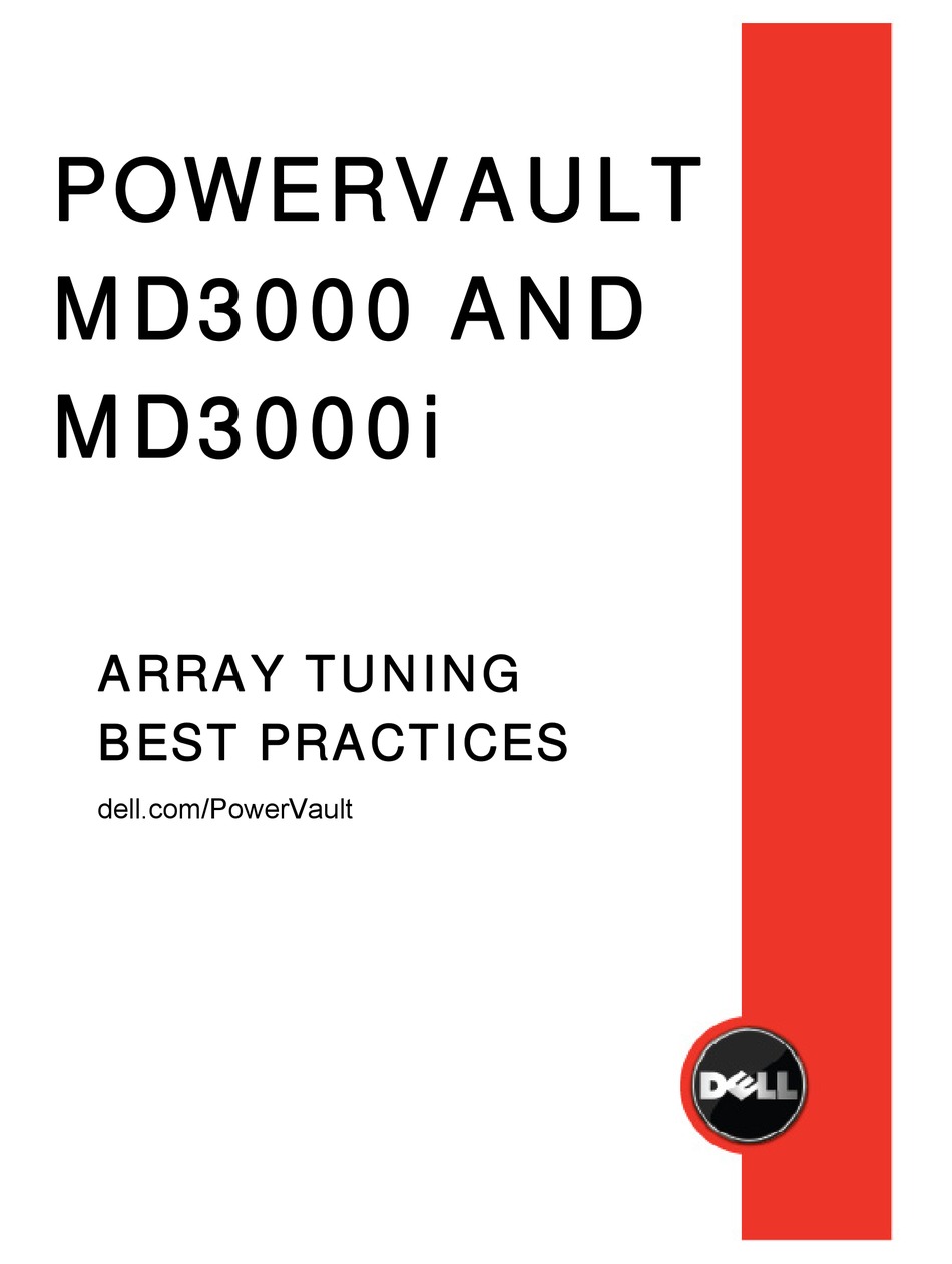 DELL POWERVAULT MD3000I TUNING MANUAL Pdf Download | ManuaLib