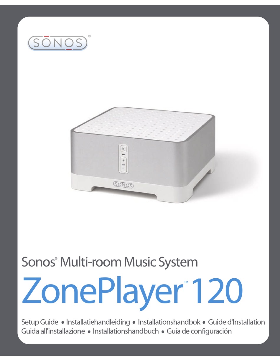 SONOS ZONEPLAYER 120 SETUP MANUAL Pdf Download ManualsLib