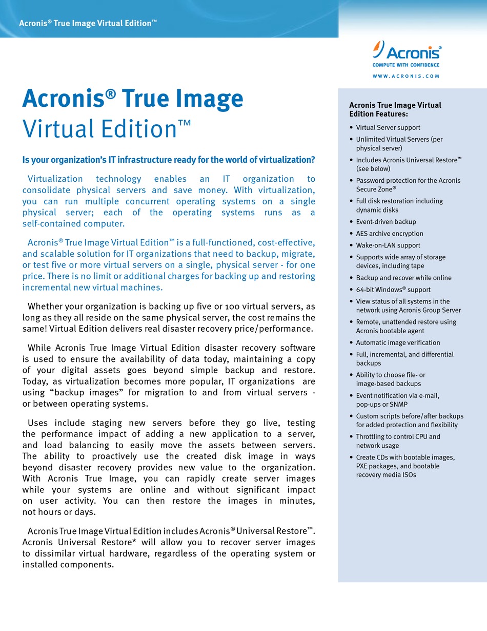 acronis true image manual download